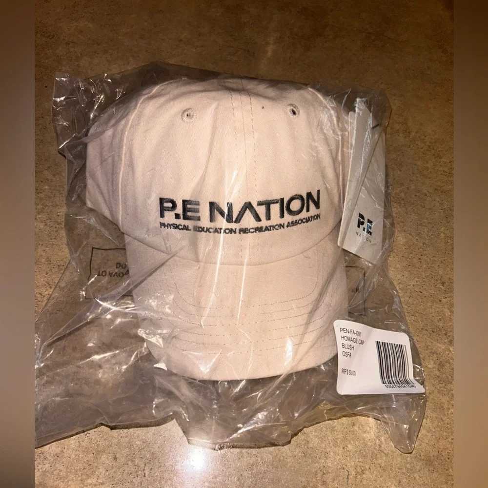 P.E Nation Hat “Homage”  Baseball Cap Light Blush Pink NWT